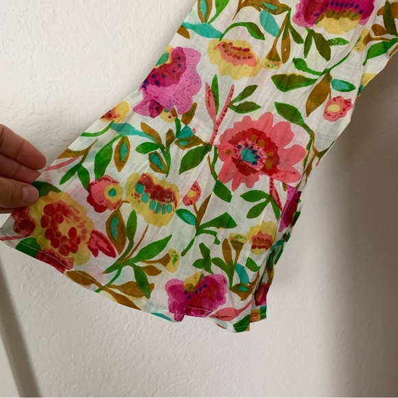 Debbie Katz South Beach Colorful Floral  Swim Coverup Dress Womens XL Boho - Picture 7 of 13